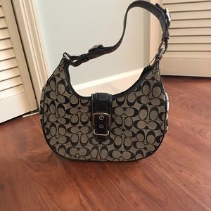 Black signature Coach hobo